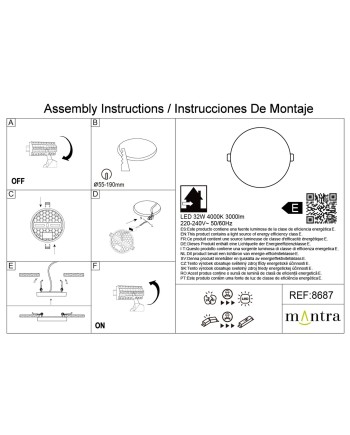 ALGARVE * DOWNLIGHT LED REDONDO - 32W - 4000K